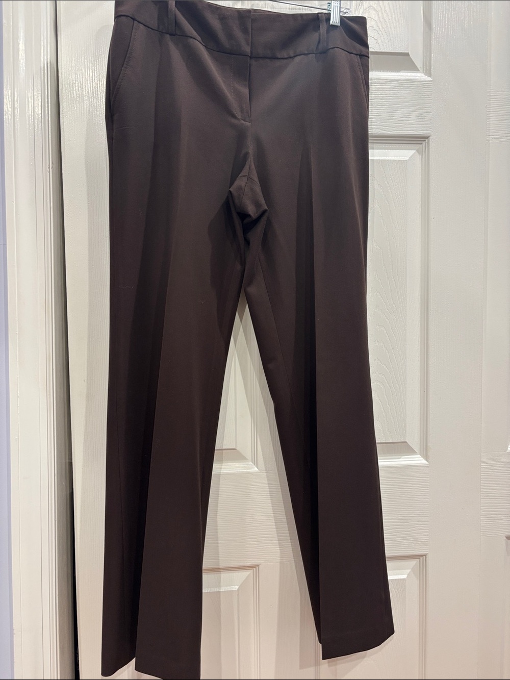 Context Straight-Leg Women's Dress Pants in Dark Brown